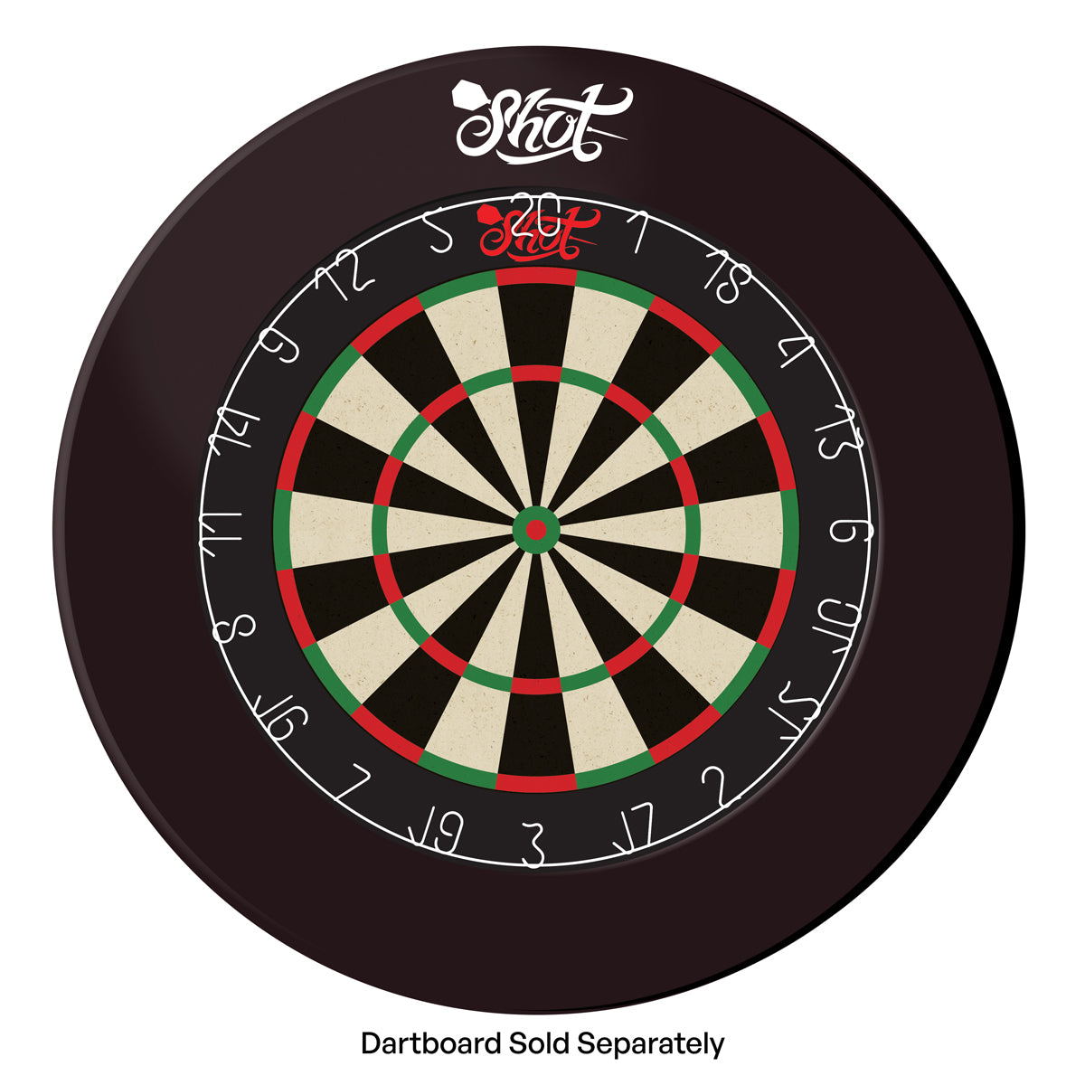 Shot Darts One Piece Wall Protector Dartboard Surround - Black