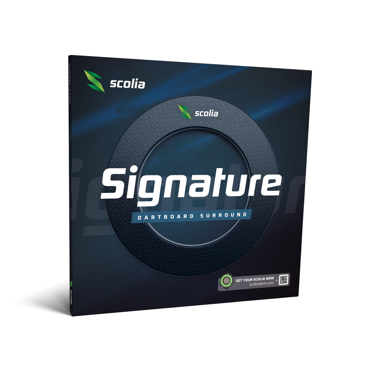 Scolia Signature dartboard surround packaging