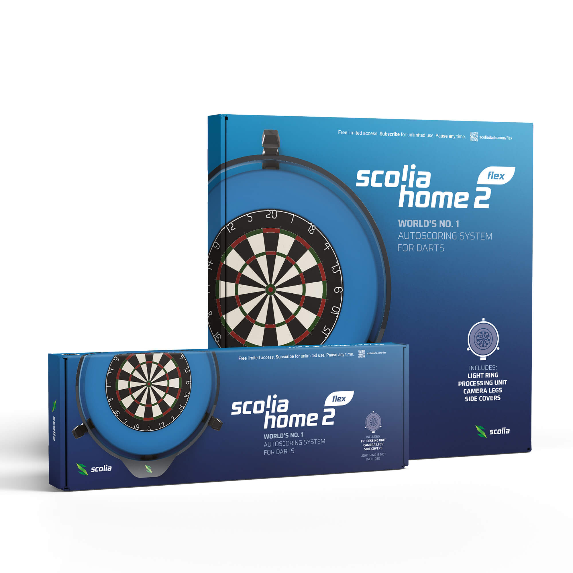 Scolia Home V2 FLEX - Automatic Steel Dart Scoring System with Light R
